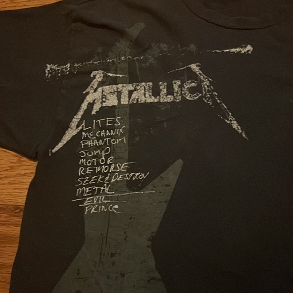 Vintage Metallica Lites Mechanix Phanton Jump Motor Remorse Seek t-shirt sz XL - Picture 2 of 9